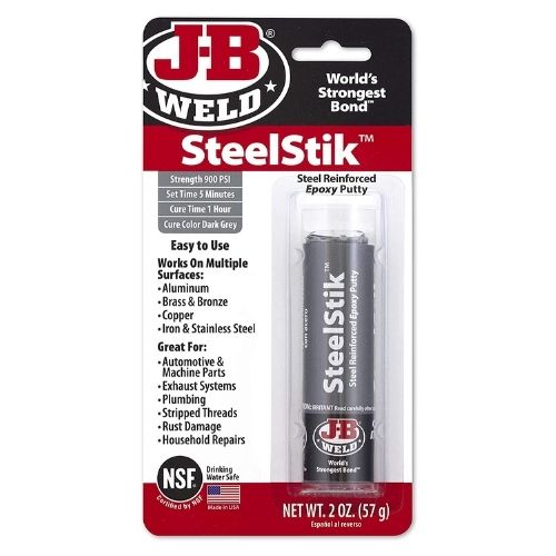 J-B Weld 8267 SteelStik Steel Reinforced Epoxy Putty Stick